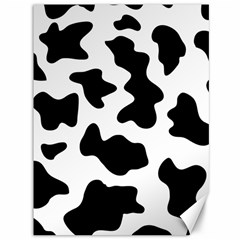 Animal-print-black-and-white-black Canvas 36  X 48  by Ket1n9