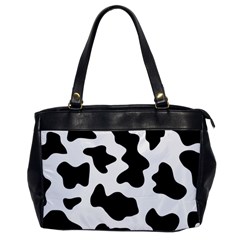 Animal-print-black-and-white-black Oversize Office Handbag by Ket1n9