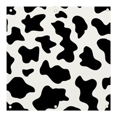 Animal-print-black-and-white-black Banner And Sign 3  X 3  by Ket1n9