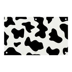 Animal-print-black-and-white-black Banner And Sign 5  X 3  by Ket1n9