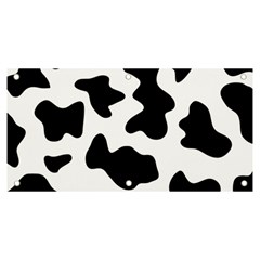 Animal-print-black-and-white-black Banner And Sign 6  X 3  by Ket1n9