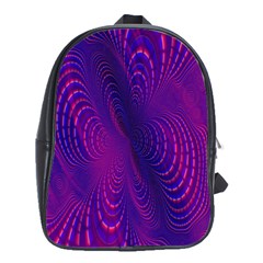 Abstract-fantastic-fractal-gradient School Bag (large) by Ket1n9