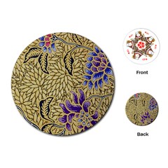 Traditional Art Batik Pattern Playing Cards Single Design (round) by Ket1n9