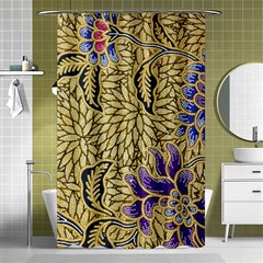 Traditional Art Batik Pattern Shower Curtain 48  X 72  (small)  by Ket1n9