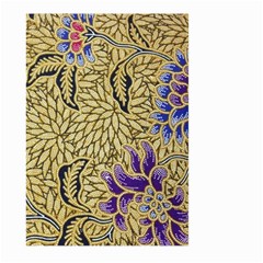 Traditional Art Batik Pattern Large Garden Flag (two Sides) by Ket1n9