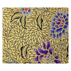 Traditional Art Batik Pattern Two Sides Premium Plush Fleece Blanket (small) by Ket1n9