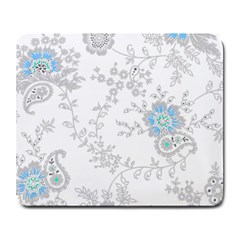 Traditional Art Batik Flower Pattern Large Mousepad by Ket1n9