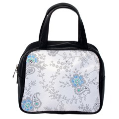 Traditional Art Batik Flower Pattern Classic Handbag (one Side) by Ket1n9