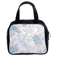 Traditional Art Batik Flower Pattern Classic Handbag (two Sides) by Ket1n9