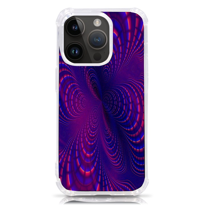 Abstract-fantastic-fractal-gradient iPhone 14 Pro TPU UV Print Case