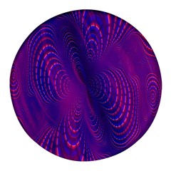 Abstract-fantastic-fractal-gradient Round Glass Fridge Magnet (4 Pack) by Ket1n9