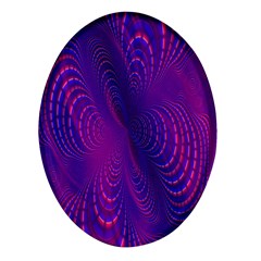 Abstract-fantastic-fractal-gradient Oval Glass Fridge Magnet (4 Pack) by Ket1n9