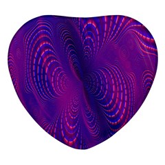 Abstract-fantastic-fractal-gradient Heart Glass Fridge Magnet (4 Pack) by Ket1n9