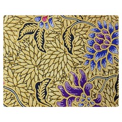 Traditional Art Batik Pattern Premium Plush Fleece Blanket (medium) by Ket1n9