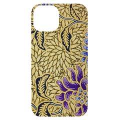 Traditional Art Batik Pattern Iphone 14 Black Uv Print Case by Ket1n9