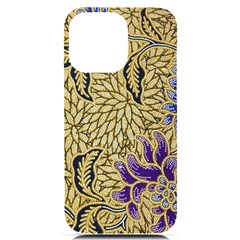 Traditional Art Batik Pattern Iphone 14 Pro Max Black Uv Print Case by Ket1n9