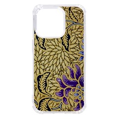 Traditional Art Batik Pattern Iphone 14 Pro Tpu Uv Print Case by Ket1n9