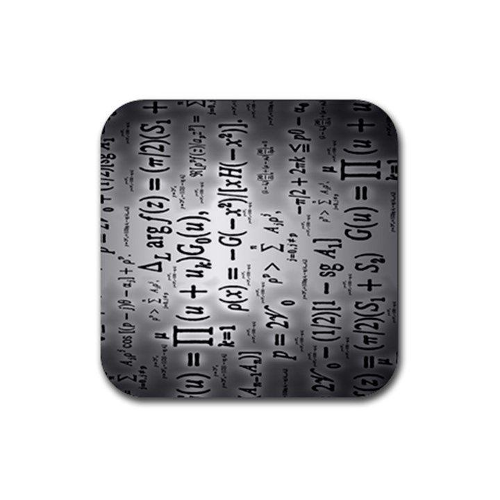 Science Formulas Rubber Coaster (Square)