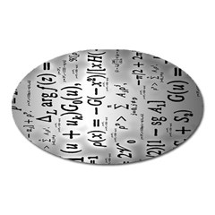 Science Formulas Oval Magnet