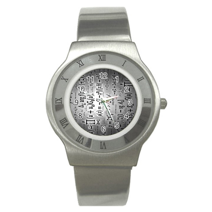 Science Formulas Stainless Steel Watch