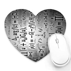 Science Formulas Heart Mousepad by Ket1n9