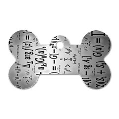 Science Formulas Dog Tag Bone (two Sides) by Ket1n9