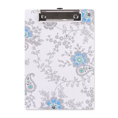 Traditional Art Batik Flower Pattern A5 Acrylic Clipboard by Ket1n9