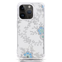 Traditional Art Batik Flower Pattern Iphone 14 Pro Tpu Uv Print Case by Ket1n9