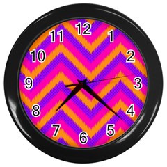 Chevron Wall Clock (black) by Ket1n9