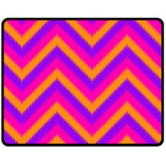 Chevron Two Sides Fleece Blanket (medium) by Ket1n9