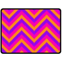 Chevron Two Sides Fleece Blanket (large) by Ket1n9