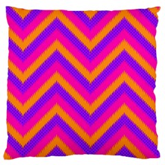 Chevron Standard Premium Plush Fleece Cushion Case (one Side) by Ket1n9