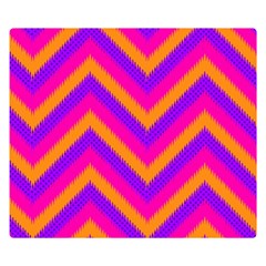 Chevron Two Sides Premium Plush Fleece Blanket (small) by Ket1n9