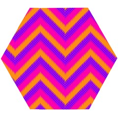 Chevron Wooden Puzzle Hexagon by Ket1n9