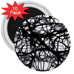 Neurons-brain-cells-brain-structure 3  Magnets (10 Pack)  by Ket1n9