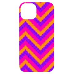 Chevron Iphone 14 Black Uv Print Case by Ket1n9