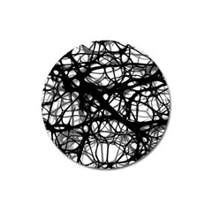 Neurons-brain-cells-brain-structure Magnet 3  (round) by Ket1n9