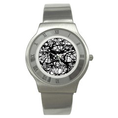 Neurons-brain-cells-brain-structure Stainless Steel Watch by Ket1n9