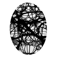 Neurons-brain-cells-brain-structure Oval Ornament (two Sides) by Ket1n9