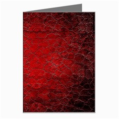 Red-grunge-texture-black-gradient Greeting Card