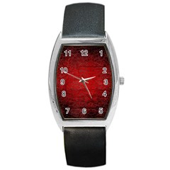 Red-grunge-texture-black-gradient Barrel Style Metal Watch