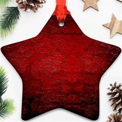 Red-grunge-texture-black-gradient Star Ornament (two Sides) by Ket1n9