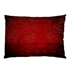 Red-grunge-texture-black-gradient Pillow Case by Ket1n9