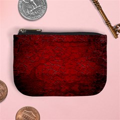 Red-grunge-texture-black-gradient Mini Coin Purse