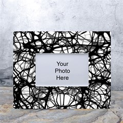 Neurons-brain-cells-brain-structure White Tabletop Photo Frame 4 x6  by Ket1n9