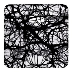 Neurons-brain-cells-brain-structure Square Glass Fridge Magnet (4 Pack) by Ket1n9