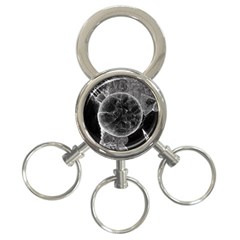 Space-universe-earth-rocket 3-ring Key Chain