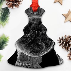 Space-universe-earth-rocket Christmas Tree Ornament (two Sides) by Ket1n9