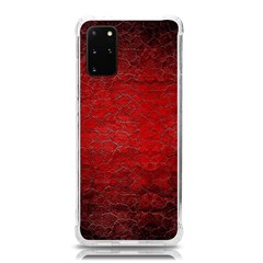 Red-grunge-texture-black-gradient Samsung Galaxy S20plus 6 7 Inch Tpu Uv Case by Ket1n9