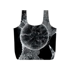 Space-universe-earth-rocket Full Print Recycle Bag (s) by Ket1n9